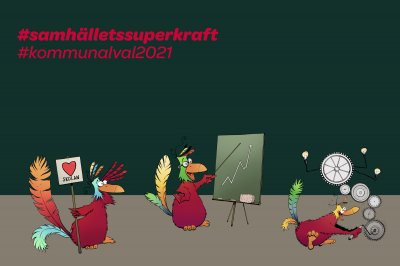 kommunalvalet webb hashtag