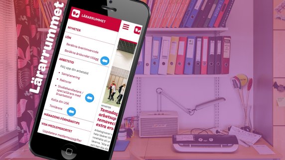 Nyheter i appen Lärarrummet för bland annat timlärare, studiehandledare och speciallärare